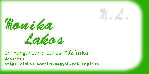 monika lakos business card